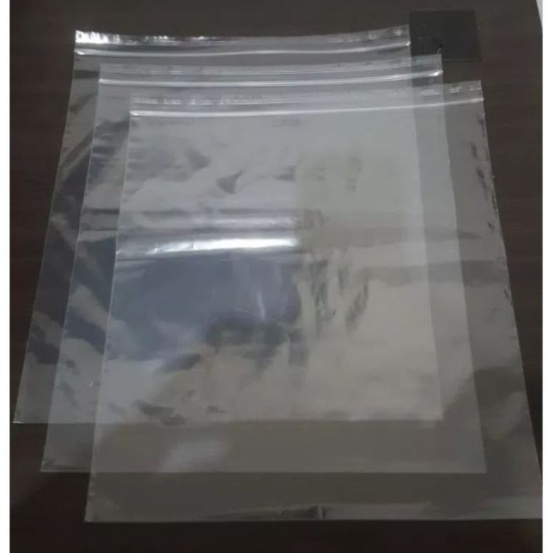 plastik klip tebal plastik ziplock cetik ctik bening transparan ukuran 25x35 05 1pack (100 pcs)