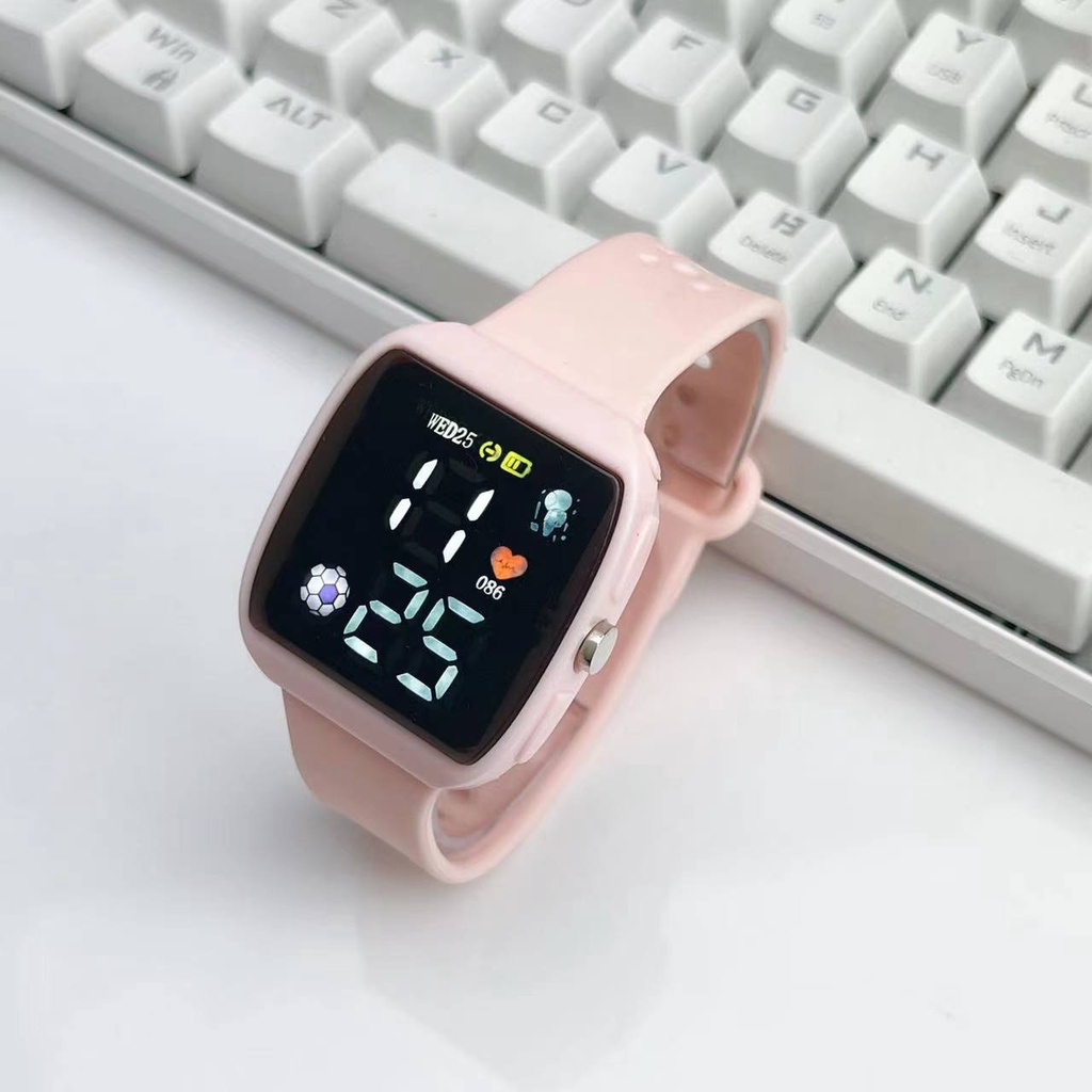 COD✅ Jam Tangan Digital Wanita Pria Rubber Watch LED Electronic  Fashion Tahan Air Harga Grosir   S1209