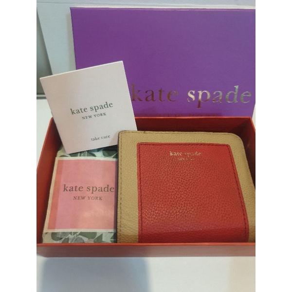 Preloved Kate Spade Wallet / Dompet Kate spade zipper AUTHENTIC
