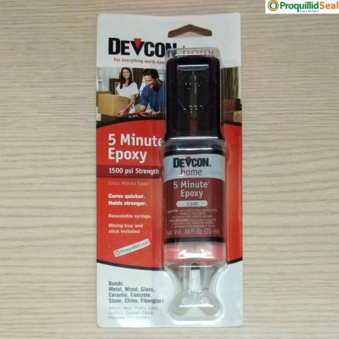 

[[BISA COD]] Lem Besi Kuat Bening 25 ML DEVCON home Clear 5 Minute Epoxy 20845 25ML EKSLUSIF Kode