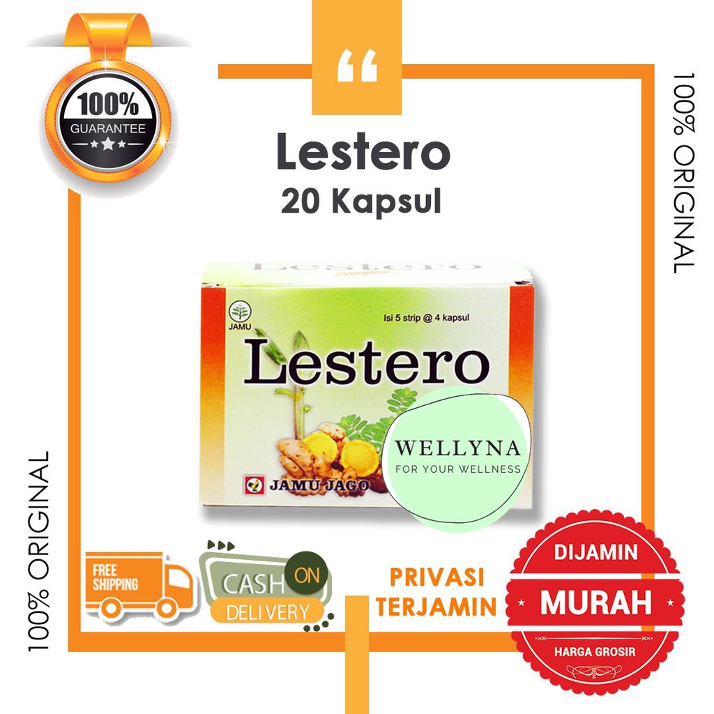 Kapsul Ekstrak Bawang Putih Lestero Cap Jago Obat Herbal Kolesterol Ampuh dan Mengurangi Kadar Lemak