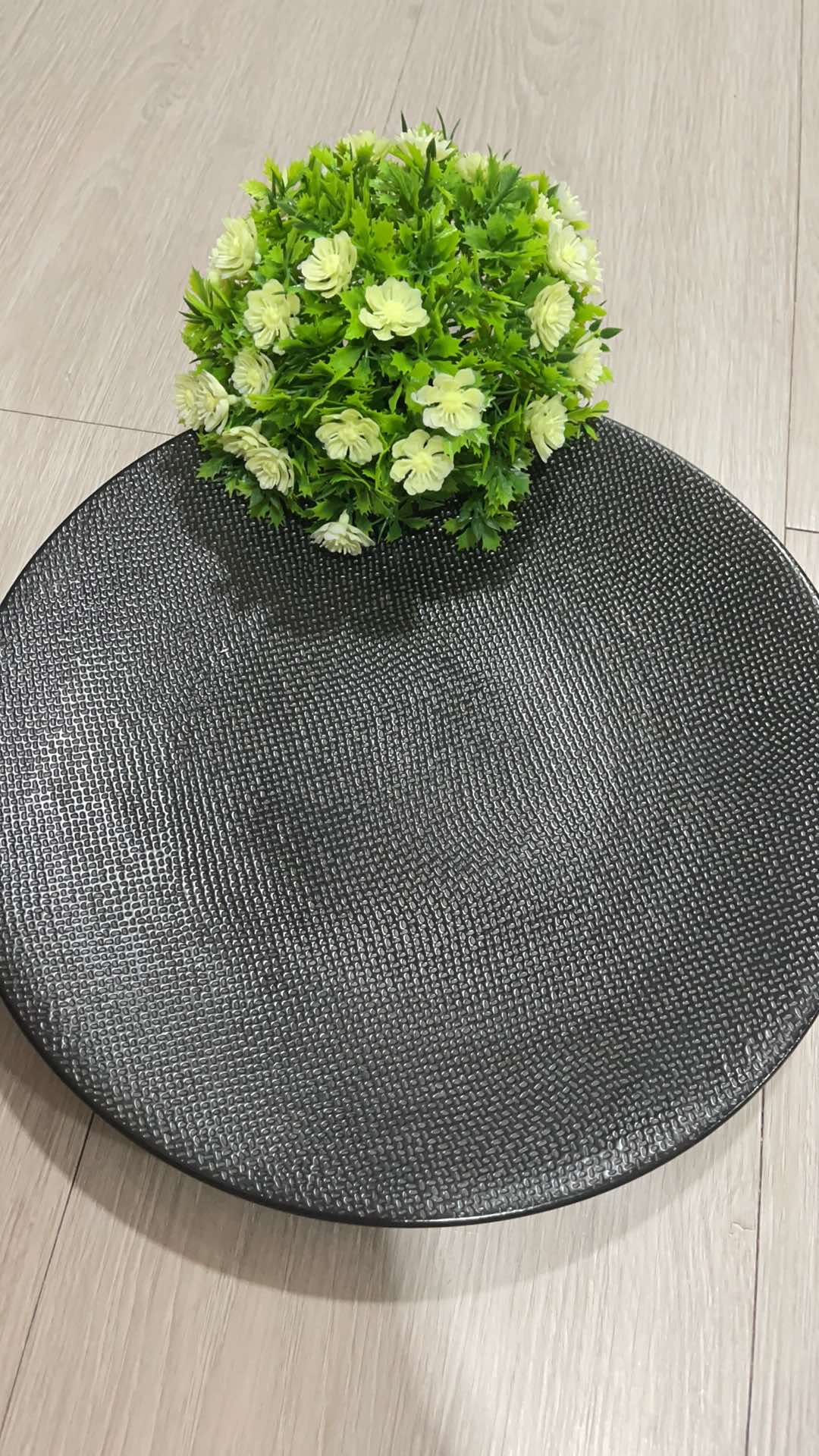 Piring Keramik Dinner Plate 10.5in Vesuvio Black