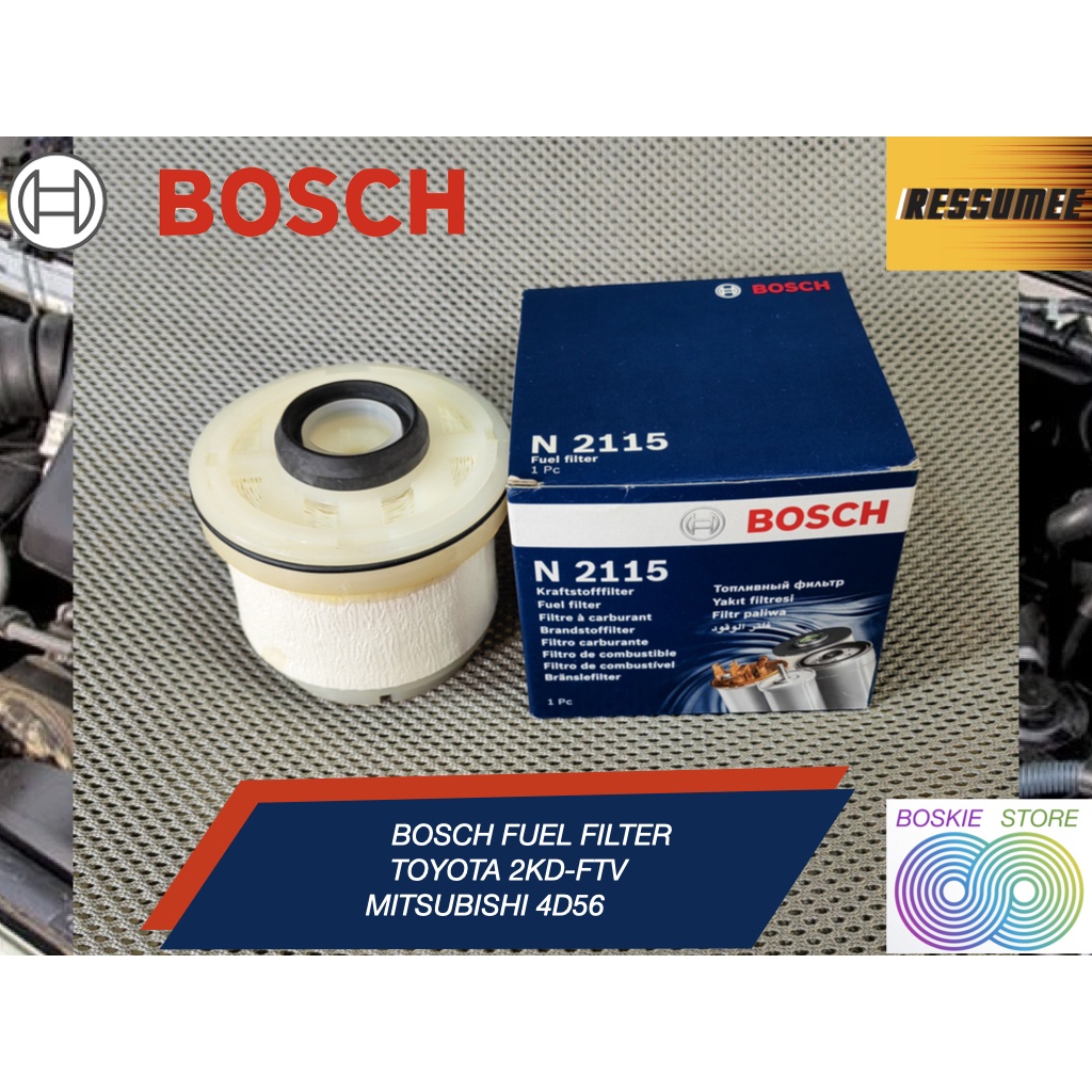 Filter Solar Fortuner Innova Hilux 2KD Mitsubishi Pajero 4D56 Bosch Fuel Filter