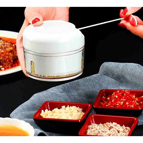 DRTGM - Mini Food Chopper Blender Kecil Portable Blender Manual Tarik