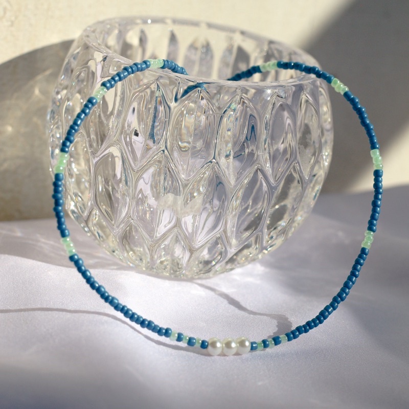 Gallerybijouterie - BLUVE Necklace | beads necklace | kalung manik-manik | kalung korea