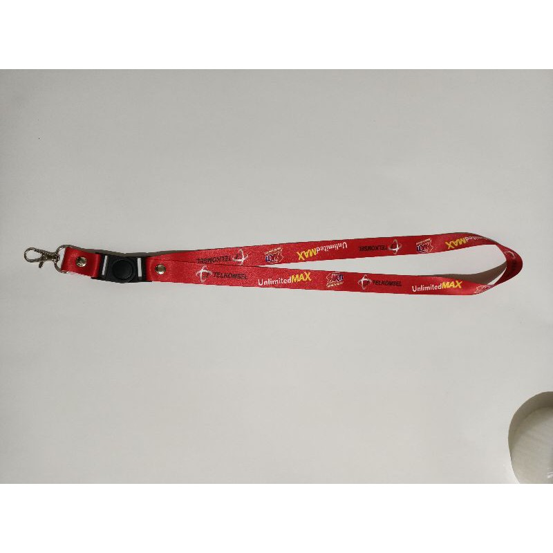 [READY STOK] Tali id card Telkomsel Lanyard Printing SATUAN