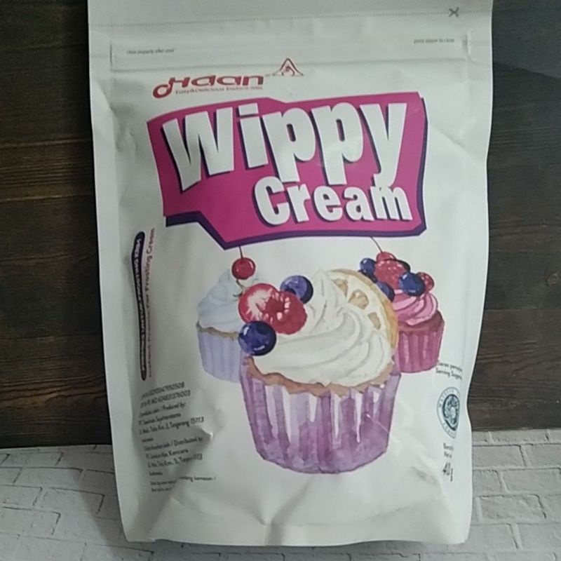 

Haan Wippy Cream 400 gram.