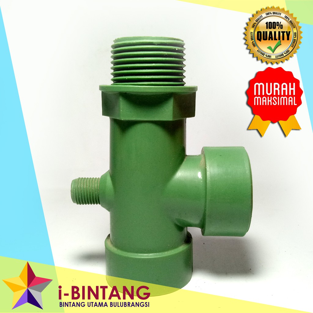 T POMPA AIR LUBANG OTOMATIS PVC SANYO