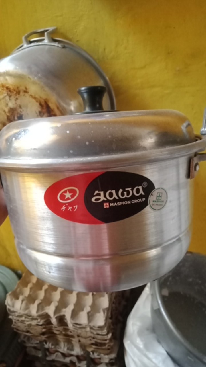 Maspion Alu Dandang Ekonomi Kukusan / Steamer / Langseng / Panci Kukus + Sarangan + Tutup 20 Cm