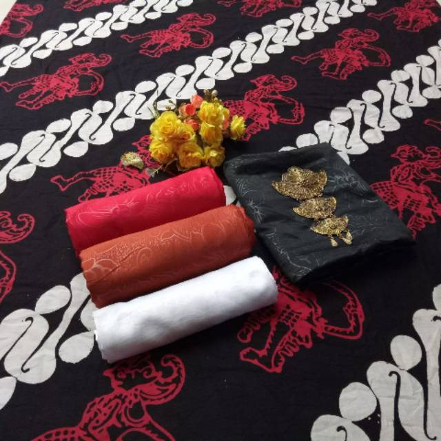 kain katun cap batik motif wayang - sarung sujiwo tejo