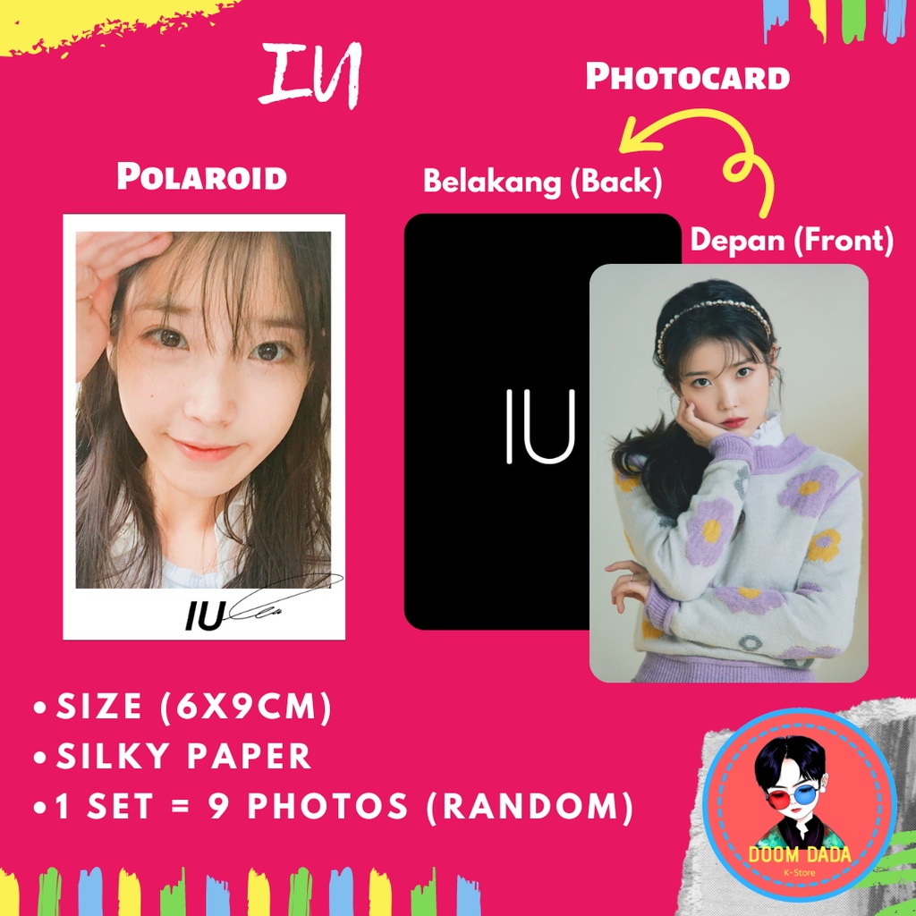 PAKET POLAROID IU LEE JI EUN / PAKET PHOTOCARD IU KPOP