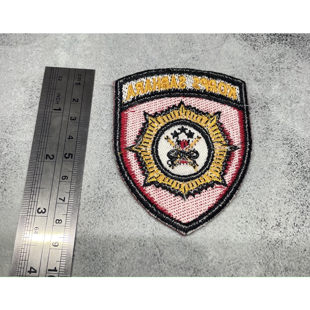 Badge Sabhara|Bet Korps Sabhara Timbul|Bordir Timbul Sabhara