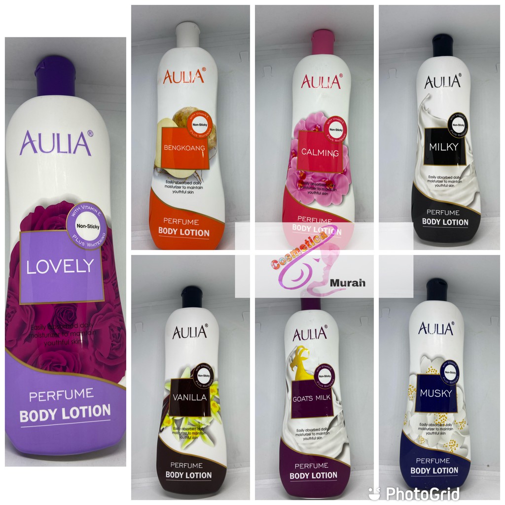 [ new pack ] aulia perfume body lotion 600 ml / aulia body parfume lotion 600 ml