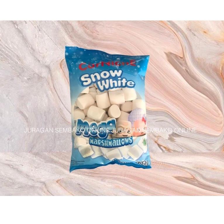 

[KODE PRODUK 6SNKG5150] CORNICHE Marshmallow Mega Snow White 300 g HALAL BESAR / CORNICHE MARSHMALLOW BESAR