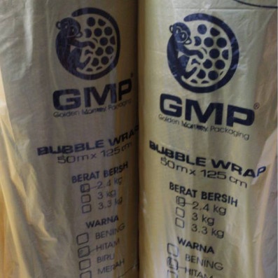 

Ginger- Buble Bubble Wrap 2,4kg GMP Roll 125 x 5000 cm Hitam Termurah