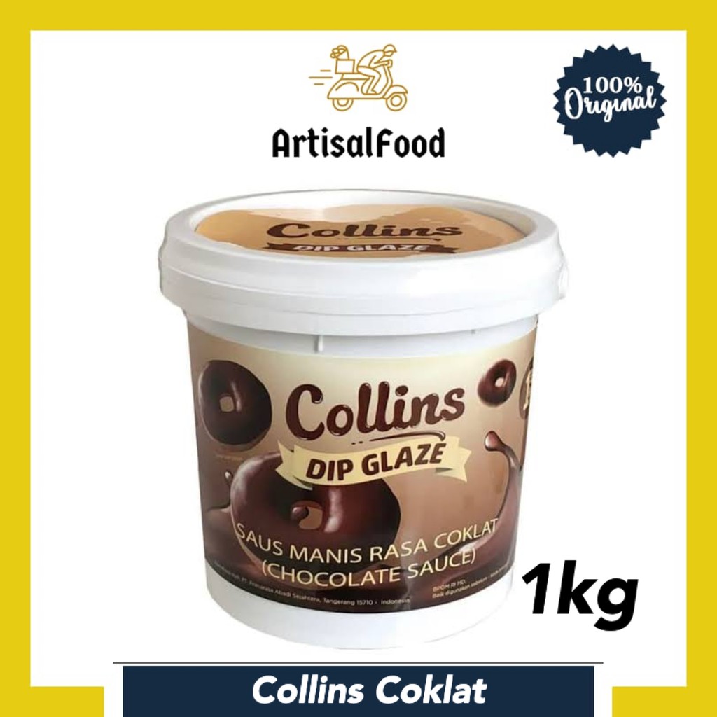 Jual Collins Collin Dip Glaze Chocolate PAIL 1kg Shopee Indonesia
