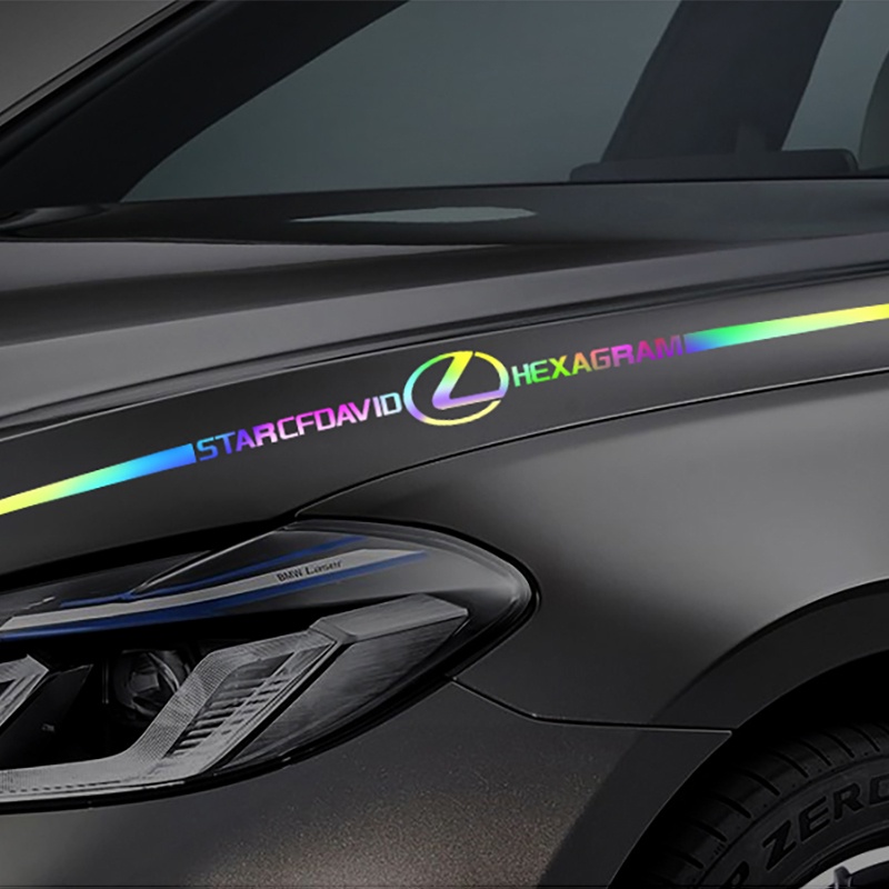 Stiker Logo Lexus Laser Reflektif Warna-Warni Untuk Mobil Lexus NX ES RX LS UX LM LC