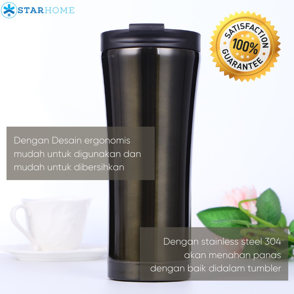 Tumbler Tahan Panas Termos Panas Dingin Starhome Tumbler Niagara Botol Minum Tahan Panas Flip Cup