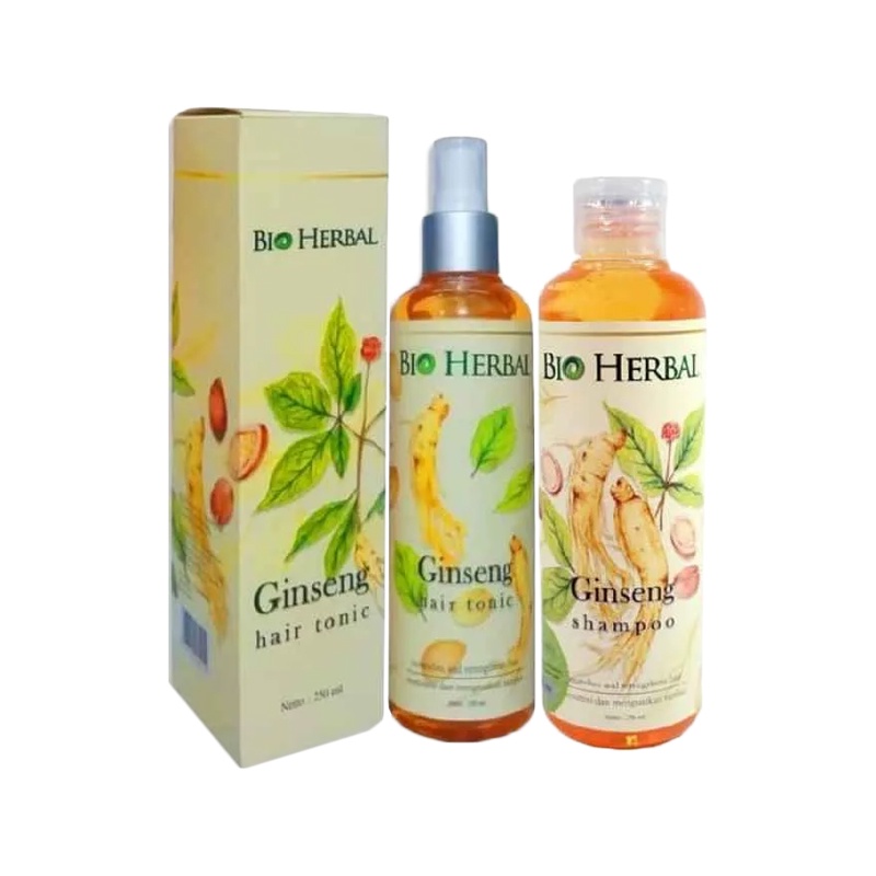 Paket Perawatan Penumbuh Penebal Obat Rambut Rontok Hair Fall Treatment Care Bio Herbal Ginseng