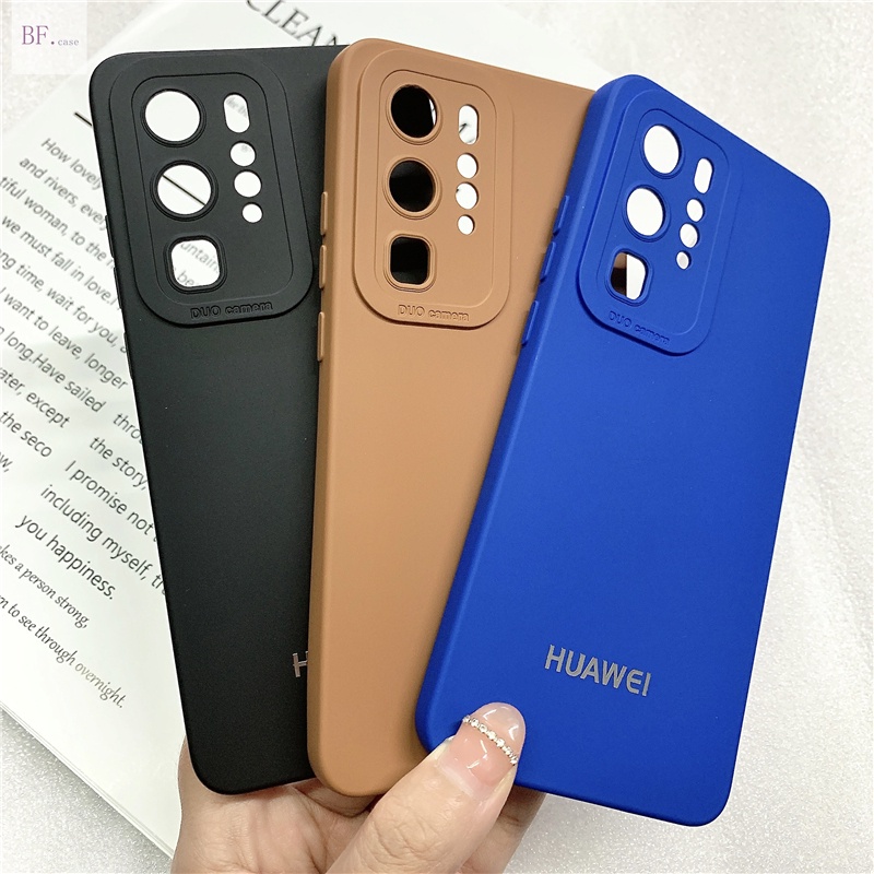 (DUO Camera) Soft Case Silikon Full Cover Huawei P40 P50 P30 P20 Pro P40pro P30pro