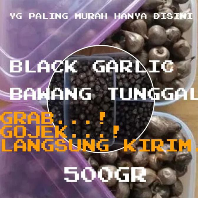 

[[BISA COD]] BAWANG PUTIH HITAM TUNGGAL-BAWANG HITAM LANANG SIUNG-BLACK GARLIC 500G KOMPLIT Kode