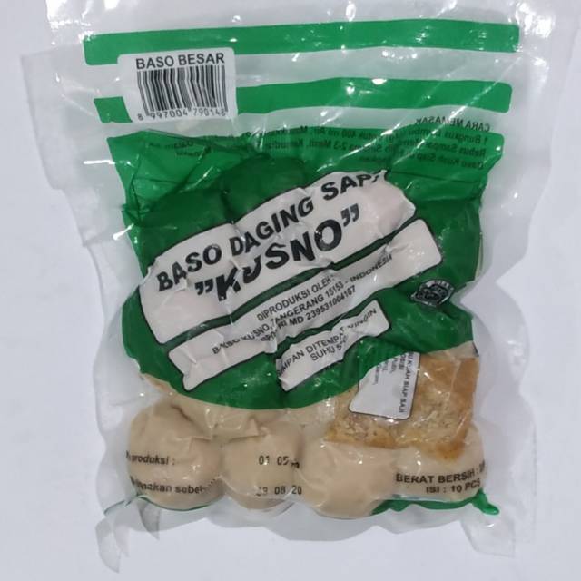 

Bakso kusno - Bakso besar isi 10 pcs - 250 Gram, bakso siap saji enak