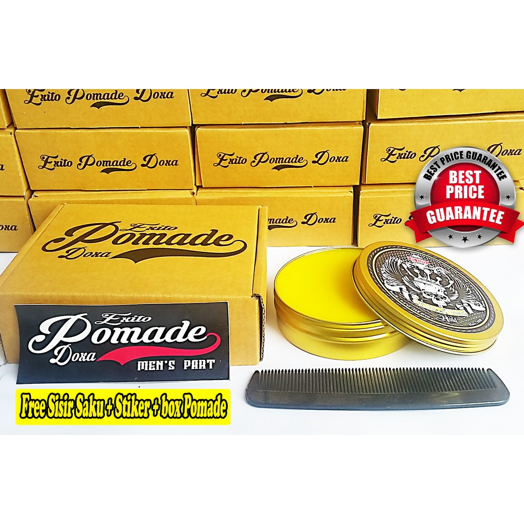 EXITO POMADE  OILBASED 3,5 oz GRATIS BOX SISIR STICKER