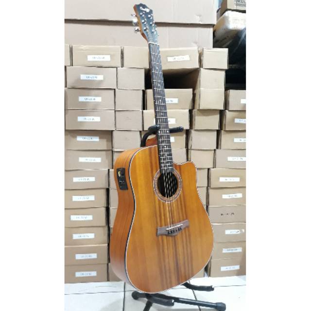 Gitar Akustik Elektrik Tuner Cowboy GWC-240NSK Original Import