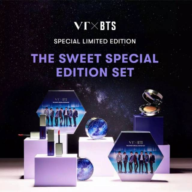 PROMO FREE CICA TRIAL KIT ★VT X BTS★THE SWEET SPECIAL EDITION SET
Cushion+Lip Tint FREE POSTCARD BTS