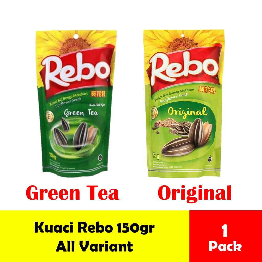 

Kuaci Rebo pouch besar Original / Green Tea Biji Matahari