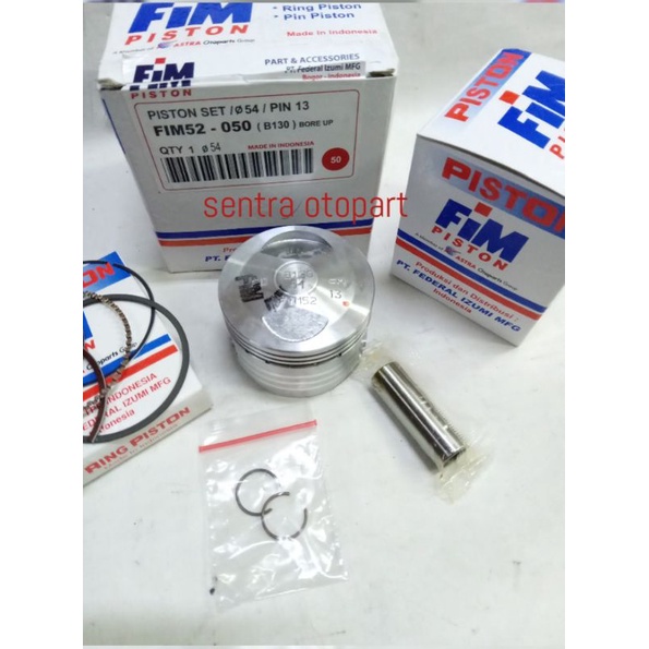 piston kit beat new xb oversize 50 merk fim