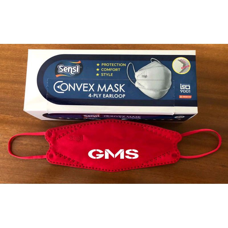 Masker Sensi Convex 4 Ply Per Box isi 20 Pcs / Sensi Convex Mask