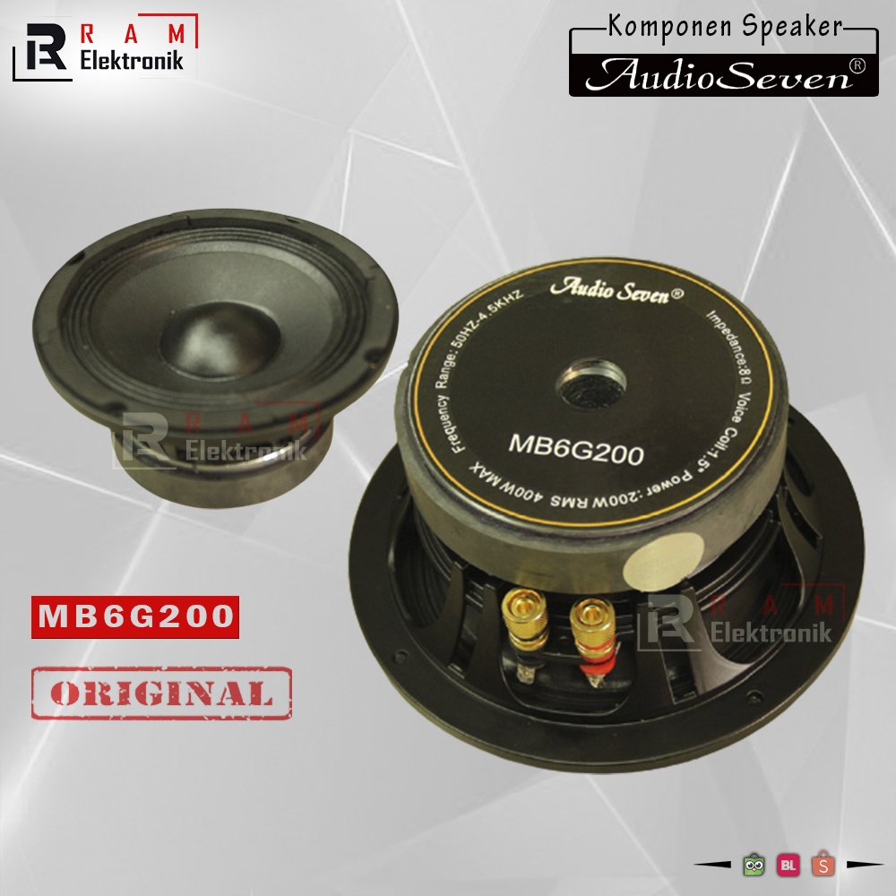 Komponen Spiker Speaker Audio Seven 6 Inch MB6G200 Original