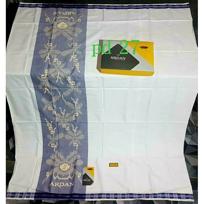 Sarung ardan ketjubung putih polos psd