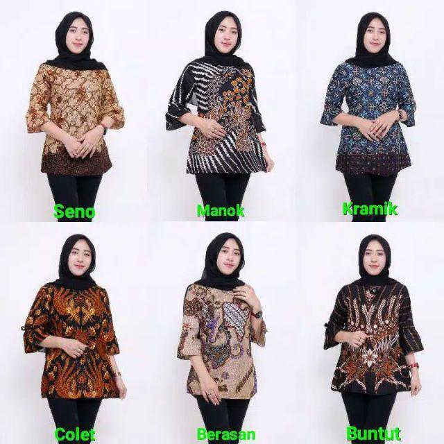 Atasan Batik Dolby Dolbi Dobby Doby Tenun Sutra Tulis Halus Katun Atbm Baron ,sarombit Atasan