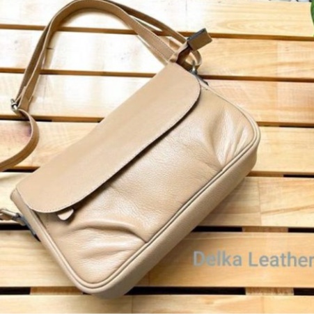 Tas Kulit Sapi Asli DL341 Wanita/ Tas Papirut Asli Kulit Sapi Garut/ Tas Selempang Kulit Sapi Asli 1