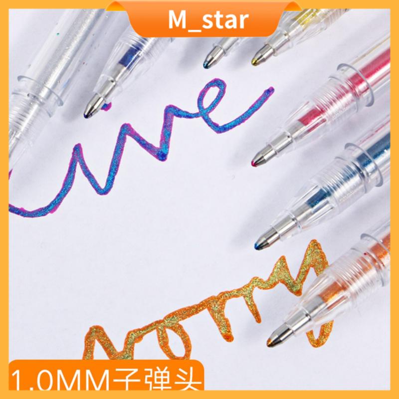 Pulpen Pelangi / pena Gliter Blink2/Color Pen Warna Warni Unik Lucu Fancy 12 Warna-3