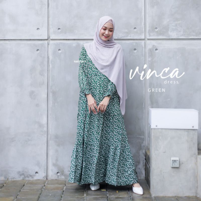 Gamis Vinca / Gamis Syari Terbaru / Dress Syari Polos / Dress Remaja / Gamis Remaja / Gamis Muslim