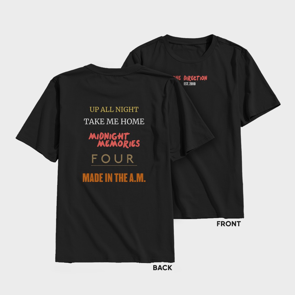 T-Shirt One Direction "Album Name"