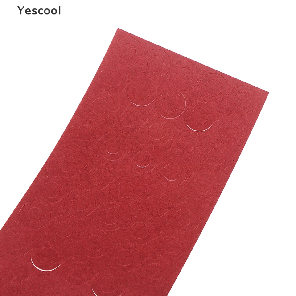 Yescool 200pcs ring Kertas Isolasi Panas 18650 Warna Merah