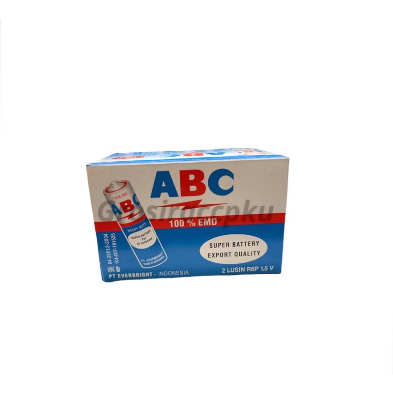 Baterai ABC AA BIRU isi 4 / Baterai Jam dinding