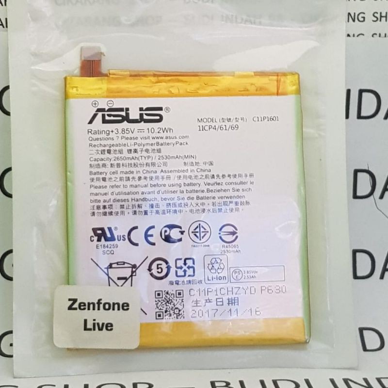 baterai Asus original Zenfone Live A007 / ZB501KL