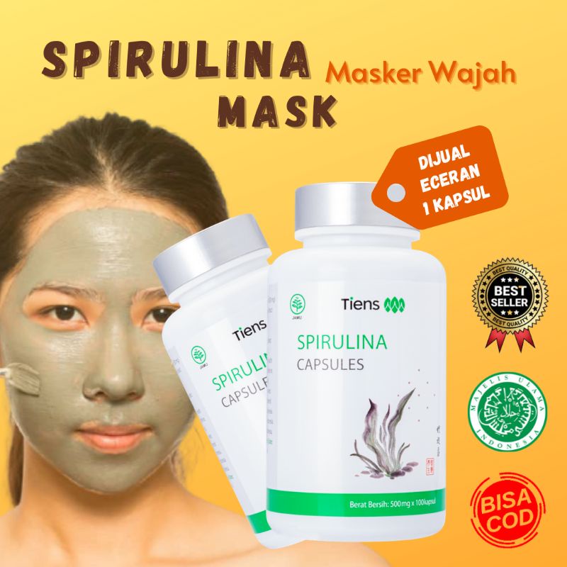 [COD] Spirulina/Masker Spirulina/Spirulina Tiens/Masker Spirulina Tiens
