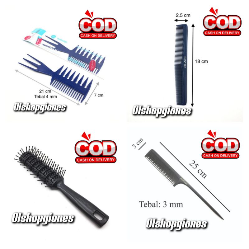 Sisir Hairstylist ABS 75039 aneka perlengkapan salon