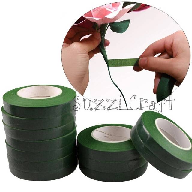 

Floral Tape/ Floral Tape / Selotip Daun 10 yard dan 20 yard