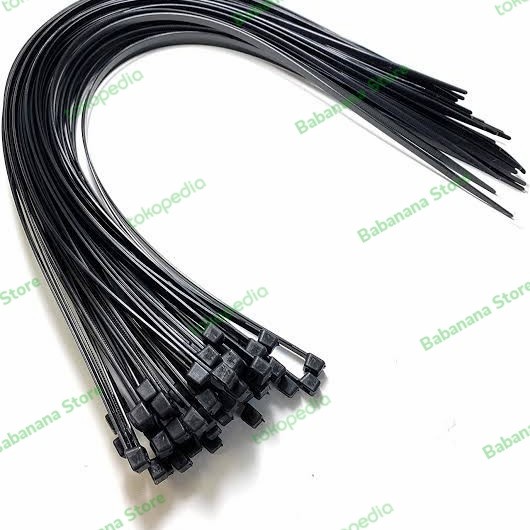 100pcs cable ties 25cm pengikat kabel perapih organizer serba guna