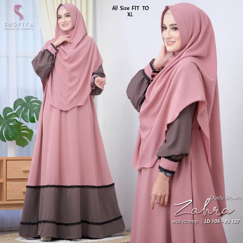 GAMIS SYARI ZAHRA ORIGINAL BY SHOFIYA