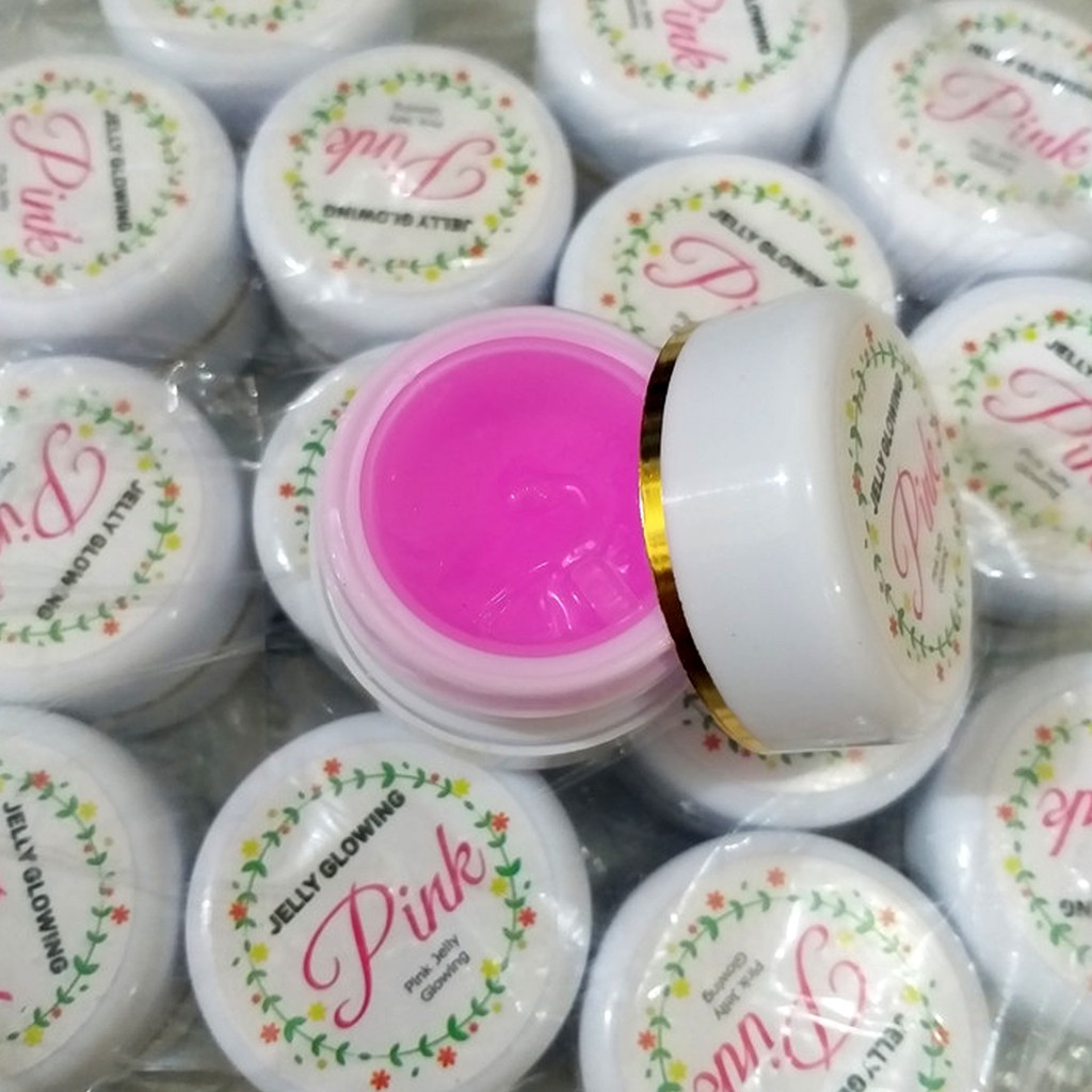 DBI - Jelly Glowing Pink Cream Pemutih Wajah Glowing Cepat - Cream Penghilang Bekas Jerawat dan Flek Hitam GRATIS ONGKIR COD