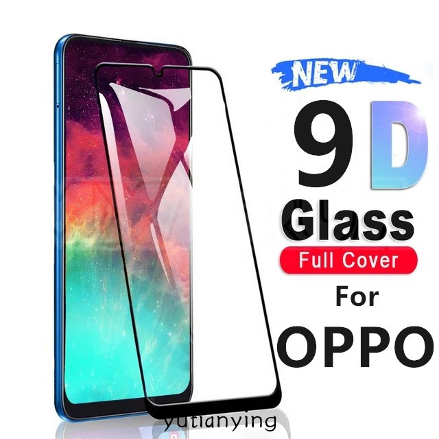 Pelindung Layar Tempered Glass 9d Untuk Oppo A95 A74 A16 A53 2020 A54 A9 A5 A31 2020 Reno 6 4 (4G) A92 A52 A72 A7 A12 A5S A3S A12E A37 F9