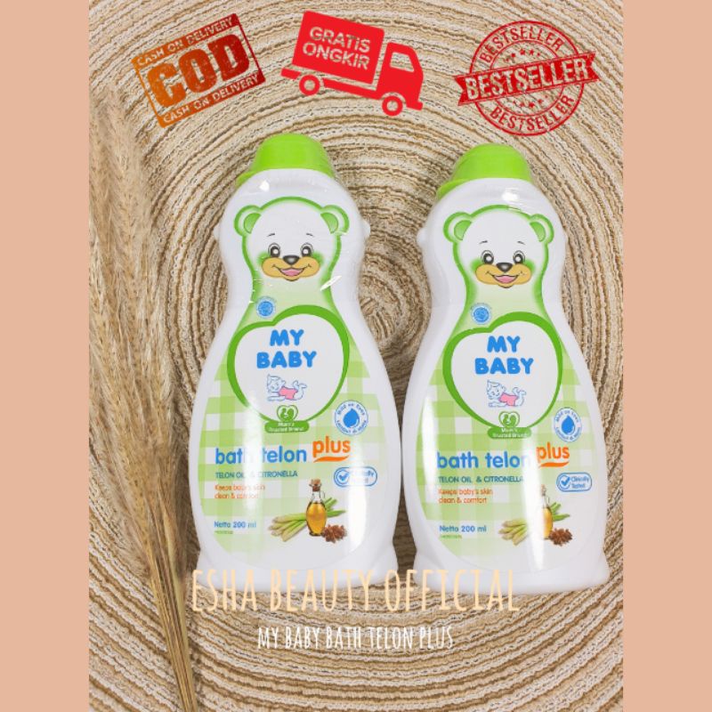 MY BABY BATH TELON 200ML SABUN CAIR BAYI WANGI TELON